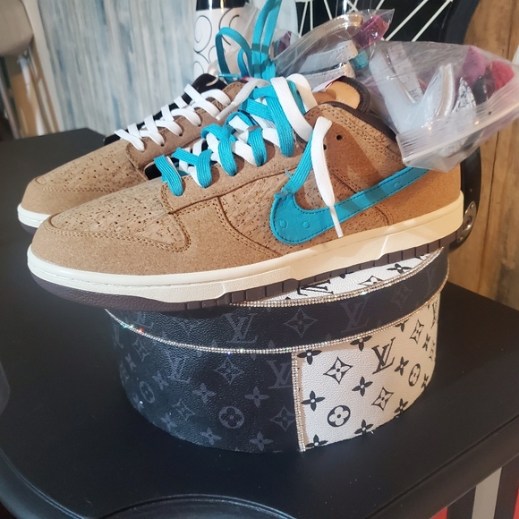 New Nike Dunk x Clot cork lows 20th anniversary - Picture 8 of 9